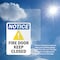 Signmission Fire Door Keep Closed Sign, Vinyl Decal, 3.5in W x 5in L, 2PK OS-2PACK-NS-D-35-V-12577 - alternate 6
